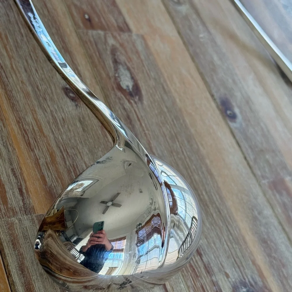 Vintage Italian Silver Plated Ladle and Serving Spoon